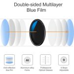 Filtro 72mm K&F Concept ND variable multicapa azul ND2-ND400 - Imagen 2