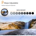 Filtro 72mm K&F Concept ND variable multicapa azul ND2-ND400 - Imagen 3