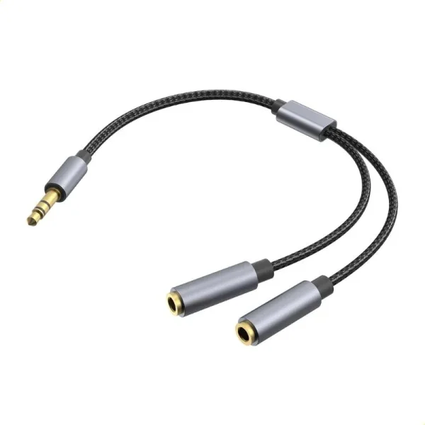 Adaptador Plug 3.5 mm TRS Macho a 2 Audífonos TRS Hembra – Besser Sound