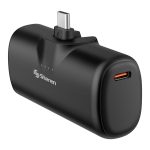 Mini PowerBank Steren 4000 mAh PD 20 W con 1 salida USB C y plug USB C abatible